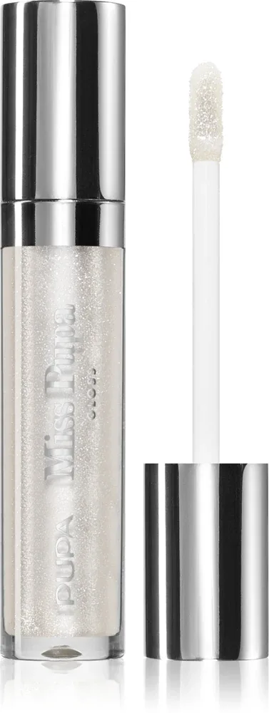 Блеск для губ PUPA Milano Miss Pupa лёгкий, не склеивает губы, 5 мл, оттенок 101 - Pearly Clear