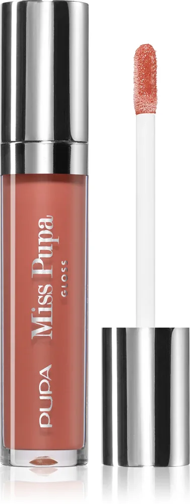 Блеск для губ PUPA Milano Miss Pupa лёгкий, не склеивает губы, 5 мл, оттенок 105 - Majestic Nude
