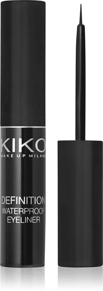 Подводка для глаз KIKO Milano Definition Waterproof Eyeliner чёрная, водостойкая, 4,5 мл