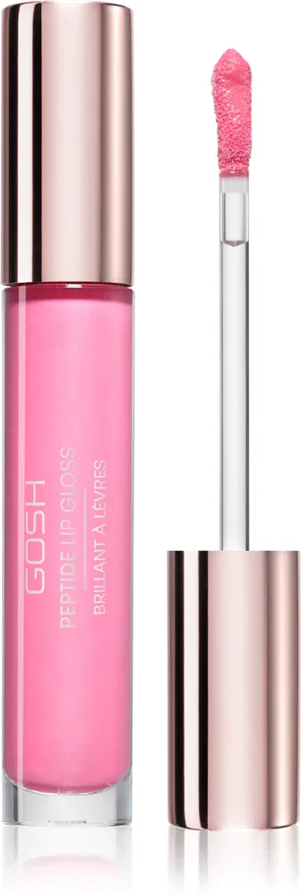 Блеск для губ GOSH COPENHAGEN Peptide Lip Gloss с пептидами, увлажняющий, 7 мл, оттенок 012 Retro Rose