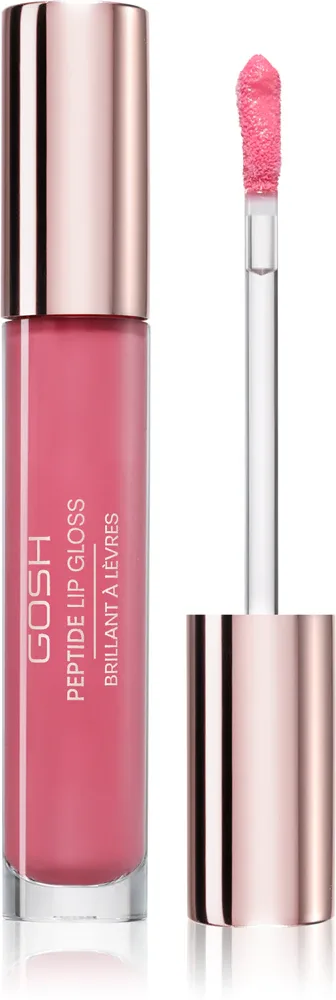 Блеск для губ GOSH COPENHAGEN Peptide Lip Gloss с пептидами, увлажняющий, 7 мл, оттенок 010 Candyfloss