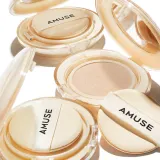 Кушон тональный AMUSE Dew Jelly Master Cushion среднее покрытие, со средней защитой от солнца, 15 г, оттенок 1.5 Natural — фото 4