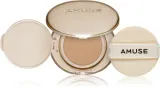Кушон тональный AMUSE Dew Jelly Master Cushion среднее покрытие, со средней защитой от солнца, 15 г, оттенок 02 Healthy — фото 1