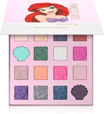 Палетка теней для век Mad Beauty Disney Princess Ariel матовые и брокатовые, 19,8 г