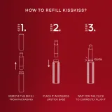 Сменный блок помады для губ GUERLAIN KissKiss Refill матовый, насыщенный цвет, 1,85 г, оттенок 134 Radiant Jasmine — фото 3