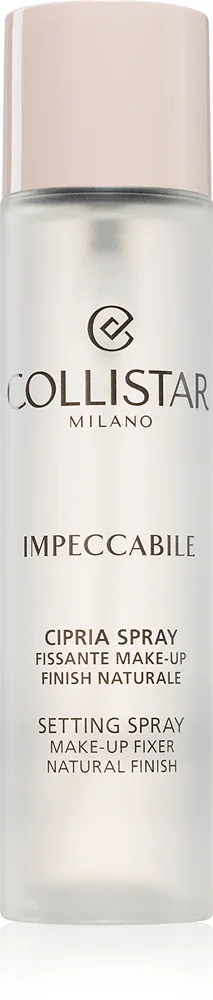 Спрей для фиксации макияжа Collistar Impeccabile Setting Spray с пудровым эффектом, водостойкий, 100 мл