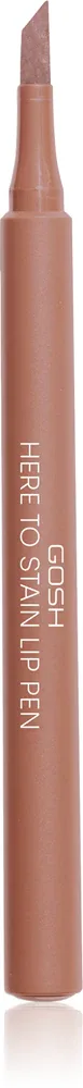 Карандаш для губ GOSH COPENHAGEN Here To Stain Lip Pen стойкий, увлажняющий, 1 мл, оттенок 004 Mocha Stain