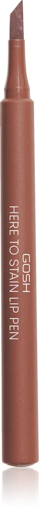 Карандаш для губ GOSH COPENHAGEN Here To Stain Lip Pen стойкий, увлажняющий, 1 мл, оттенок 006 Coffee Stain