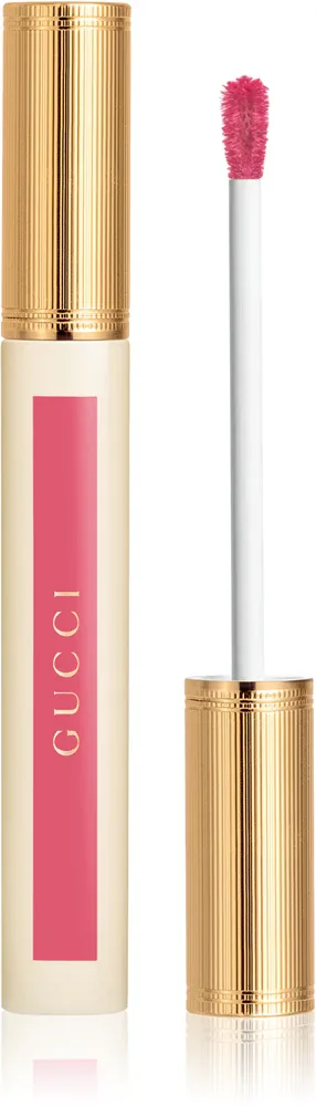 Помада для губ жидкая Gucci Glow Oil-In-Water Tint Liquid Lipstick с гиалуроновой кислотой, блестящая, 6,5 мл, оттенок 415 Clara Pink
