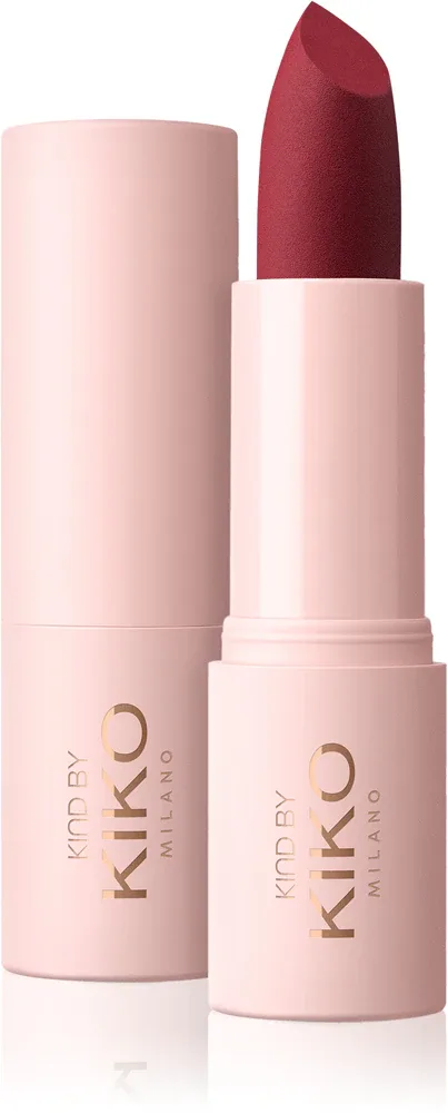 Помада для губ KIKO Milano Kind By Kiko Soft Matte Lipstick матовая, с интенсивной пигментацией, 4 г, оттенок 04 Scarlet Earth