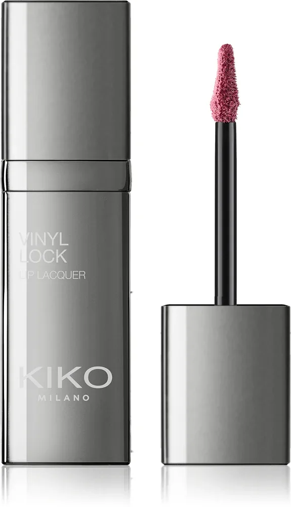 Помада для губ KIKO Milano Vinyl Lock жидкая, с высоким блеском, 4 мл, оттенок 04 Taste Of Mauve