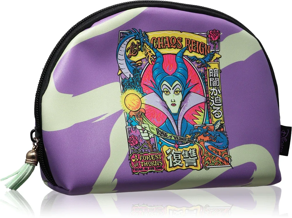 Косметичка Mad Beauty Disney Villains Maleficent с молнией, 1 шт