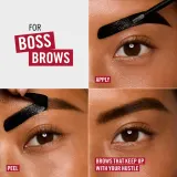 Гель для бровей Rimmel Wonder'Bond стойкий, быстросохнущий, 7,7 мл, оттенок 004 Black Brown — фото 6
