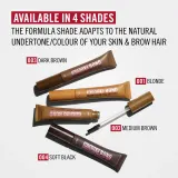 Гель для бровей Rimmel Wonder'Bond стойкий, быстросохнущий, 7,7 мл, оттенок 004 Black Brown — фото 7