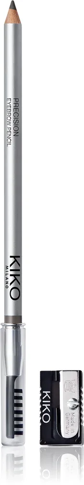Карандаш для бровей KIKO Milano Precision Eyebrow Pencil со щёточкой, длительного действия, 0,55 г, оттенок 10 Grey