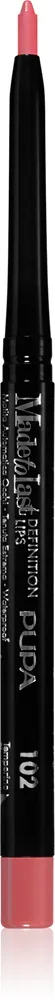 Карандаш для контура губ PUPA Milano Made to Last Definition Lips стойкий, с маслом жожоба, 0,35 г, оттенок 102 - Soft Rose