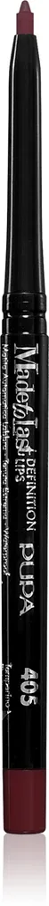 Карандаш для контура губ PUPA Milano Made to Last Definition Lips стойкий, с маслом жожоба, 0,35 г, оттенок 405 - Plum