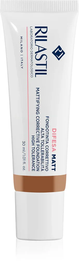 Тональный крем Rilastil Difesa Make Up Matt матирующий, среднее покрытие, флюид, 30 мл, оттенок 04