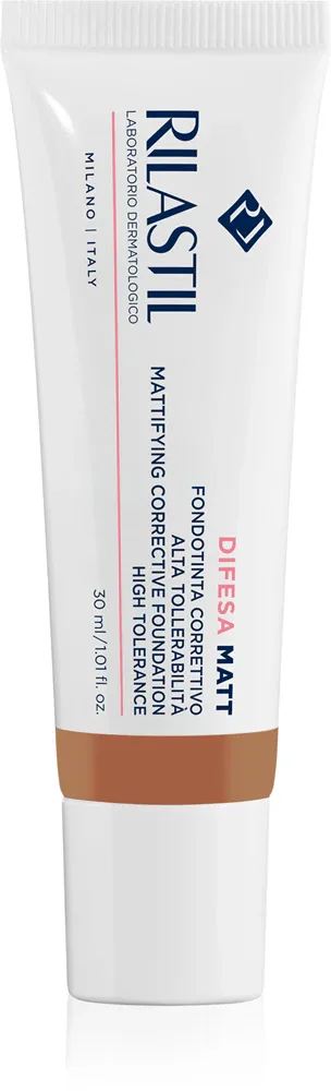 Тональный крем Rilastil Difesa Make Up Matt матирующий, среднее покрытие, флюид, 30 мл, оттенок 05