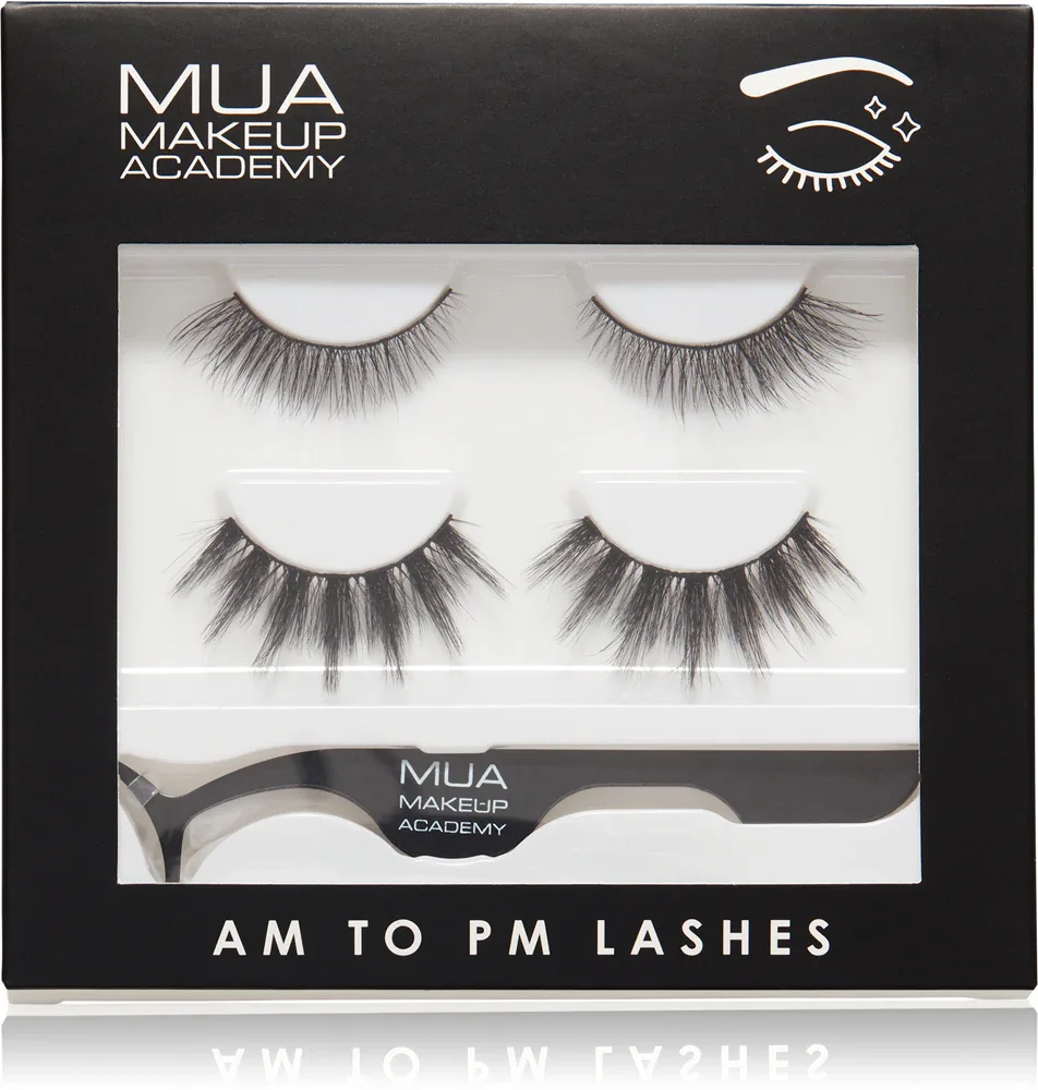 Накладные ресницы MUA Makeup Academy Lashes Am To Pm универсальные, многоразовые, 2 пары