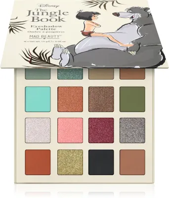 Палетка теней для век Mad Beauty The Jungle Book матовые и брокатовые, 16х1,5 г