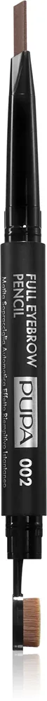 Карандаш для бровей PUPA Milano Full Eyebrow Automatic Pencil автоматический, со щёточкой, 0,2 г, оттенок 002 Brown