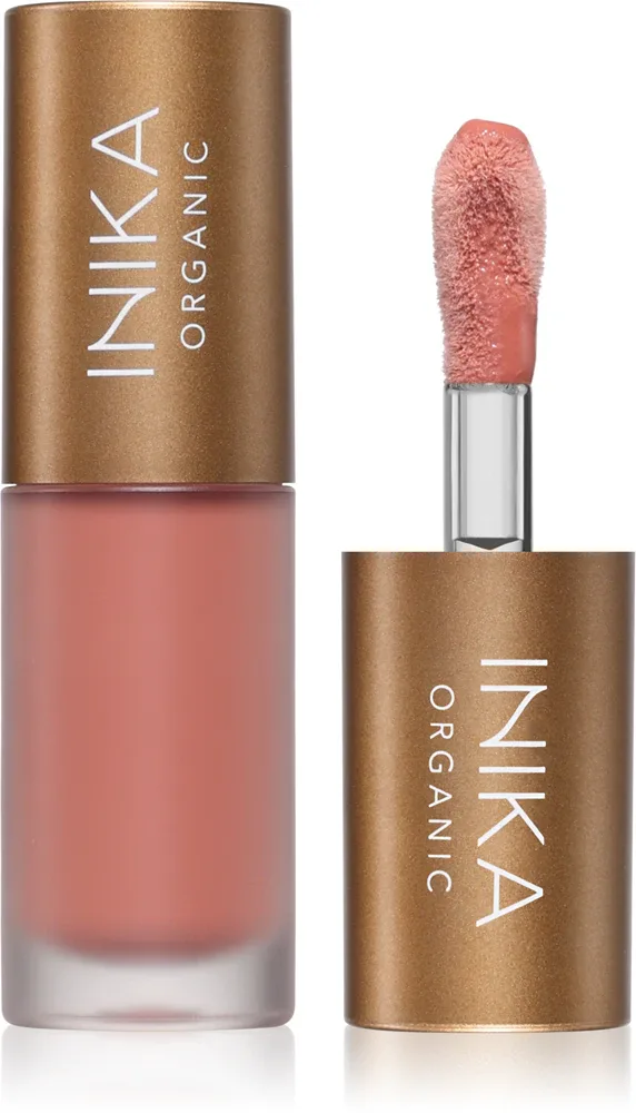 Блеск для губ INIKA Organic Lip Oil Collagen + Squalane ухаживающий, слегка окрашивающий, 5 мл, оттенок Blossom
