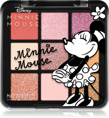 Палетка теней для век Mad Beauty Minnie Bow Magic матовые и брокатовые, 9х1,5 г