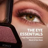 Тени для век KIKO Milano High Pigment матовые, стойкие, бежевые, 1,5 мл, оттенок 23 Metallic Golden Rose — фото 4