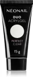 Акригель для ногтей NEONAIL Duo Acrylgel Perfect Clear прозрачный, долговременный эффект, 15 г, оттенок Perfect Clear — фото 1