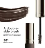 Гель для бровей Clarins Wonder Sculp Eyebrow Gel фиксирующий, 5 мл, оттенок 04 dark brown — фото 3