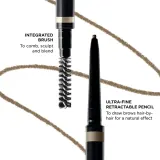 Карандаш для бровей Clarins Wonder Define Eyebrow Pencil, с щёточкой, 0,06 г, оттенок 01 ash blonde — фото 3