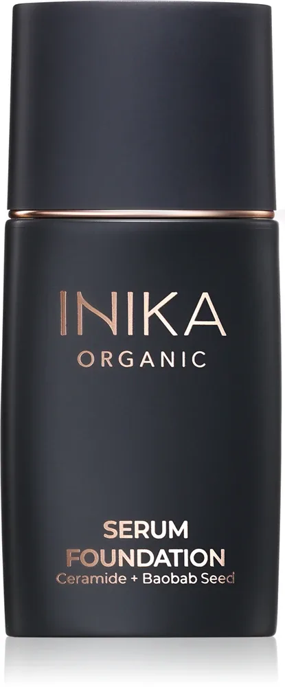 Тонирующий крем для лица INIKA Organic Serum Foundation с лёгкой степенью покрытия, увлажняющий, 25 мл, оттенок Gratitude