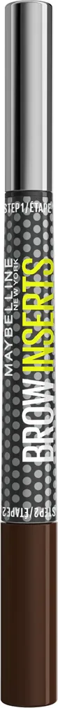 MAYBELLINE NEW YORK Brow Inserts - Фломастер для бровей Maybelline Brow Inserts с щёточкой, для естественного эффекта, 1,25 мл, 1.25 мл, оттенок 5 Deep Brown