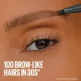 MAYBELLINE NEW YORK Brow Inserts - Фломастер для бровей Maybelline Brow Inserts с щёточкой, для естественного эффекта, 1,25 мл, 1.25 мл, оттенок 4.5 Ash Brown — фото 4