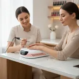 Пылесос для маникюра Beautifly NailFlow Dust Absorber с многоразовым фильтром, с подставкой под запястье, 1 шт — фото 5