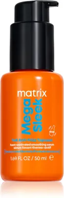 Несмываемая сыворотка для волос Matrix Mega Sleek 96H Anti-Frizz Topcoat, термоактивируемая, против пушистости