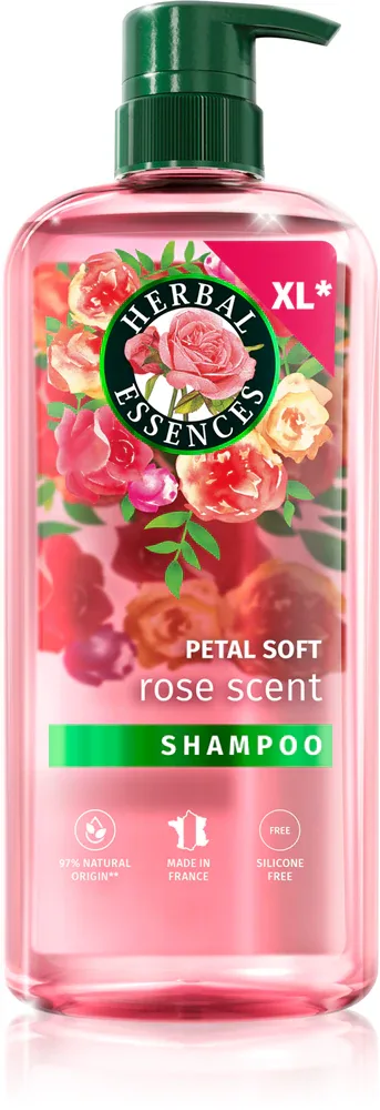 Шампунь для волос Herbal Essences Petal Soft Rose Scent с ароматом розы, для сухих и тусклых волос, 650 мл