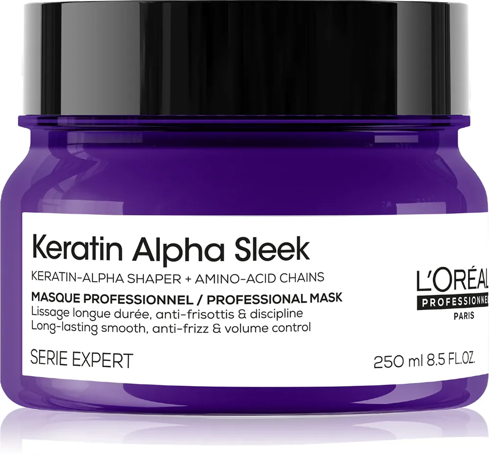 L’Oréal Professionnel Serie Expert Keratin Alpha Sleek - Маска для волос Serie Expert Keratin Alpha Sleek разглаживающая, питательная, 250 мл, 250 мл