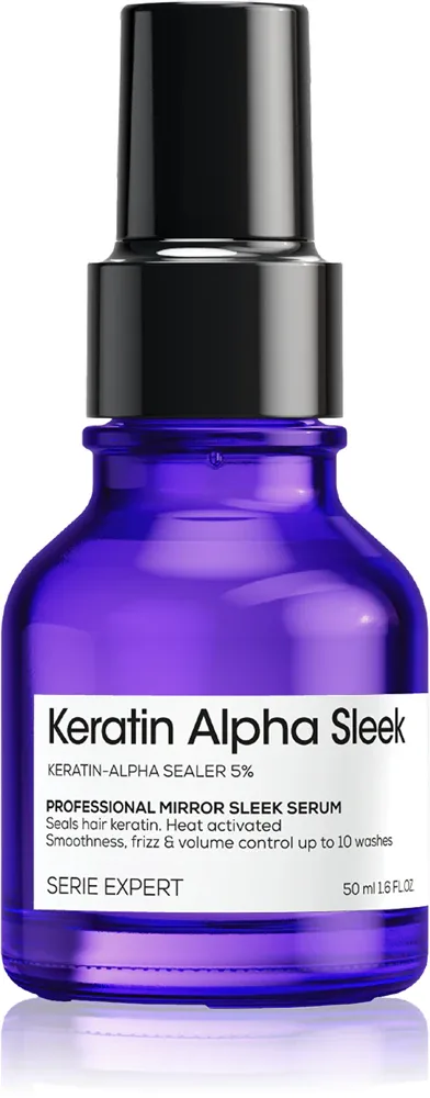 L’Oréal Professionnel Serie Expert Keratin Alpha Sleek - Сыворотка для волос Serie Expert Keratin Alpha Sleek разглаживающая, с термозащитой, 50 мл, 50 мл