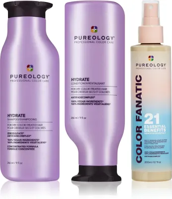 Набор для ухода за волосами Pureology Hydrate Full Routine для окрашенных и сухих волос do wszystkich rodzajów włosów