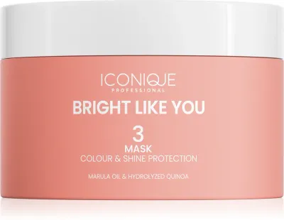 Маска для волос ICONIQUE Professional BRIGHT LIKE YOU Colour Shine Protection для окрашенных, защита цвета, 200 мл