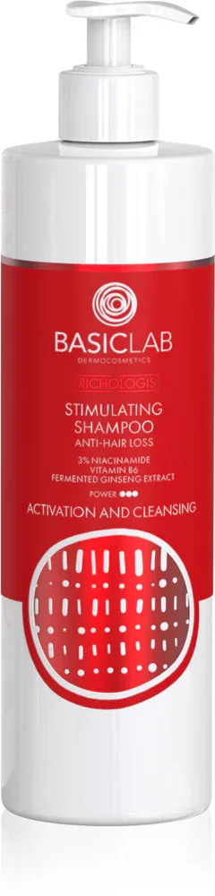 Шампунь для волос BasicLab Dermocosmetics Trichologis стимулирующий, против выпадения волос, 300 мл