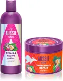 Набор для ухода за волосами Aussie SOS Repair, Revive Repeat шампунь и маска — фото 1