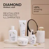 Набор для волос Alfaparf Milano Semi di Lino Diamond Duo Kit шампунь и кондиционер, для блеска, 2 предмета, 2 шт — фото 3