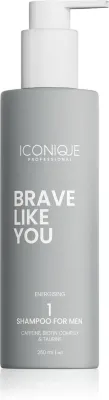 Шампунь для волос ICONIQUE Professional BRAVE LIKE YOU Energising мужской, с кофеином и биотином, 250 мл