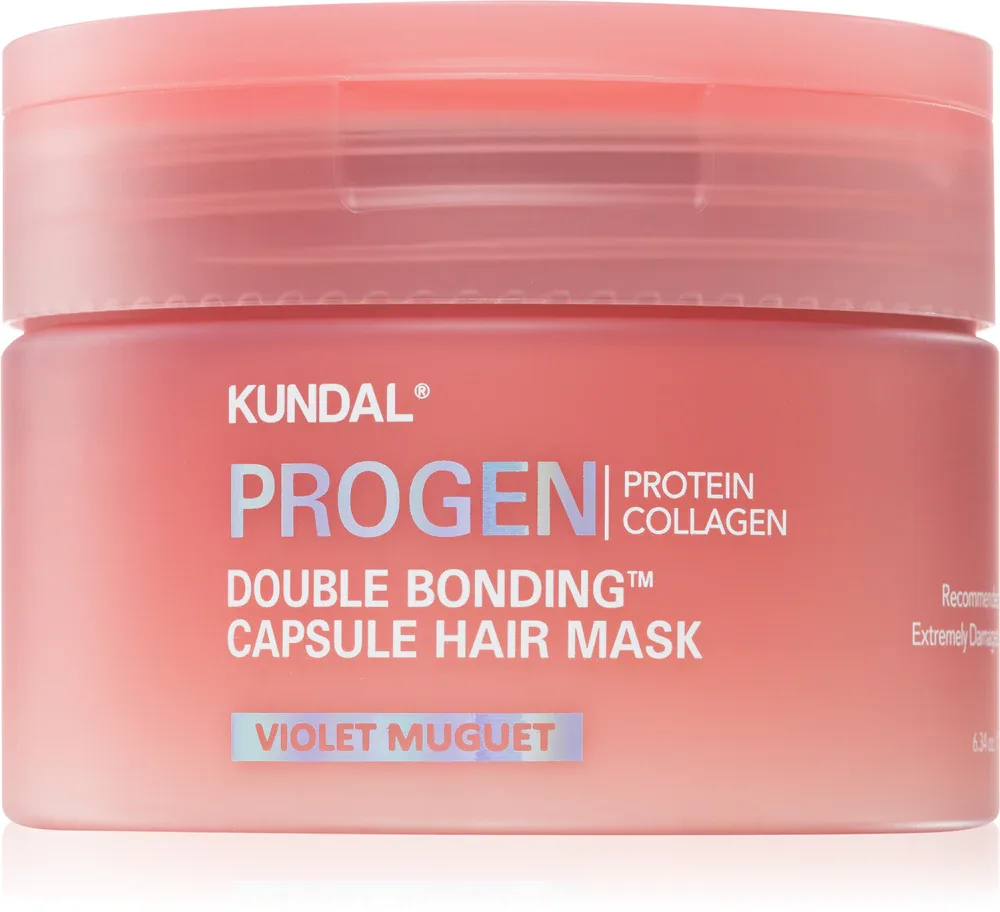 Маска для волос KUNDAL Progen Double Bonding Capsule Hair Mask увлажняющая, 180 г z zapachem Violet Muguet
