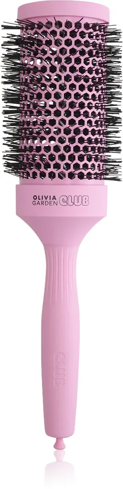 Брашинг для волос Olivia Garden Club The Glow Blowout Ceramic Round Brush Pink керамический, розовый, 1 шт