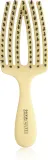 Расчёска для волос Olivia Garden Club The Nomad Detangling Shine Fingerbrush компактная, с щетиной кабана и нейлона, 1 шт Yellow — фото 1