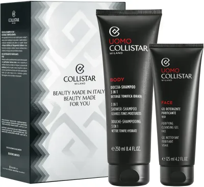 Набор для душа Collistar Shower Shampoo 3in1 Set мужской, шампунь-гель и гель для умывания, 1 шт